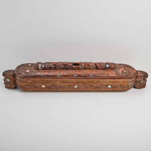 A Waka Huia by Master Carver Tony Kapua