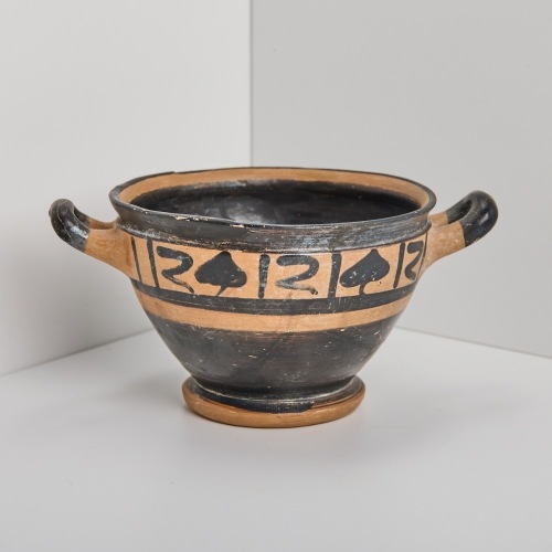 A Large Attic Skyphos Wine Cup Vase, Ancient Greece