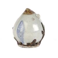 A Korean Pottery Peach Form Water Dropper Late-Choson Period