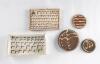 Five Unglazed Pieces of Earthenware, 1980s