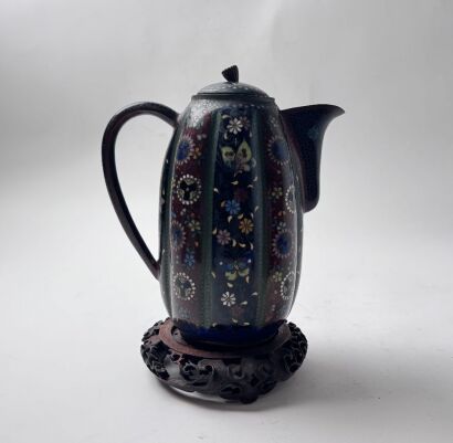 A Japense Meiji Period Cloisonn&eacute; Enamel Teapot