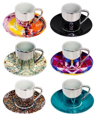 DAMIEN HIRST Anamorphic Espresso Cups (Set of Six)