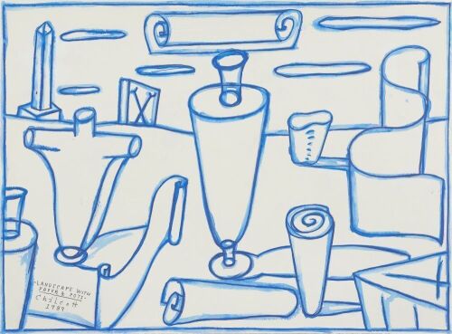 GAVIN CHILCOTT Landscape with Paper & Pots