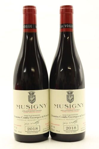 (2) 2018 Domaine Comte Georges de Vogue Musigny Grand Cru 'Cuvee Vieilles Vignes', Cote de Nuits