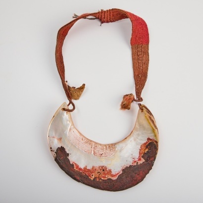 A Kina Shell Pectorial Ornament , Western Highlands, Papua New Guinea