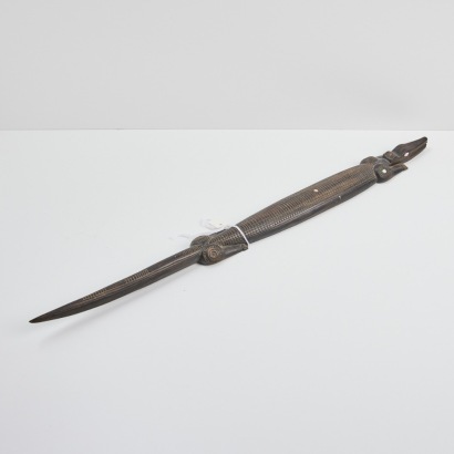 A Mid-20th Century Carved Crocodile, Papua New Guinea