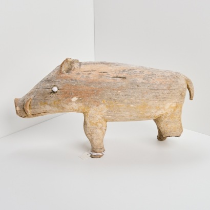 A Wood Carving of A Boar, Papua New Guinea