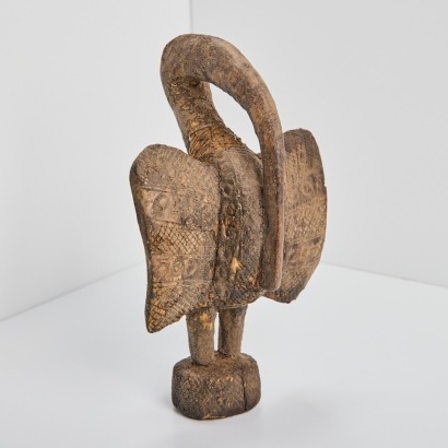 A Senufo Hornbill Figure, Ivory Coast