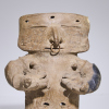 A Quimbaya Pottery Seated Slab Figure, Colombia - 4