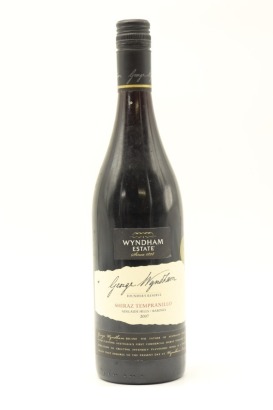 (1) 2007 George Wyndham George Wyndham Founder's Reserve Shiraz - Tempranillo, South Australia