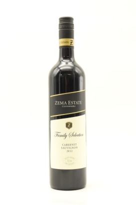 (1) 2012 Zema Estate Family Selection Cabernet Sauvignon, Coonawarra