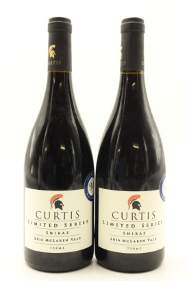(2) 2016 Curtis Family Vineyards Limited Series Shiraz, McLaren Vale