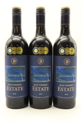 (3) 2015 Blue Pyrenees Estate Red, Pyrenees