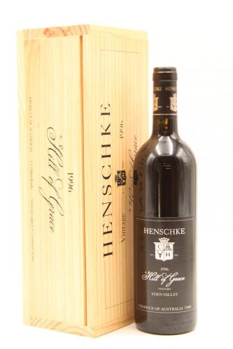 (1) 1996 Henschke Hill of Grace Shiraz, Eden Valley, (OWC) [JR19] [JO95]