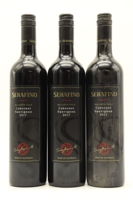 (3) 2017 Serafino Black Label Cabernet Sauvignon, McLaren Vale