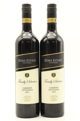 (2) 2015 Zema Estate Family Selection Cabernet Sauvignon, Coonawarra
