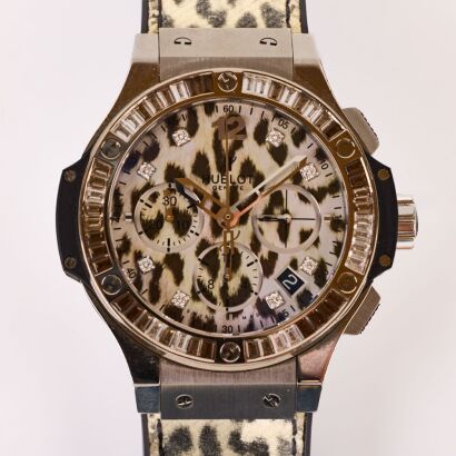 Titanium / Stainless Steel, 41mm Hublot Big Bang Snow Leopard Limited Edition (500 Pieces) Wristwatch