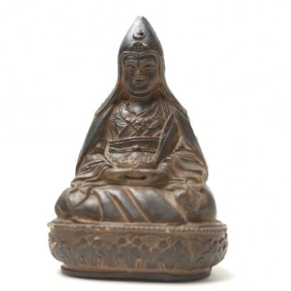 A Chinese Qing Dynasty Figure of Padmasambhava,