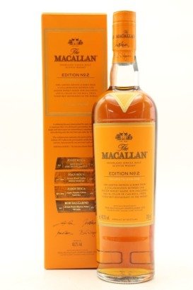 (1) The Macallan Edition No. 2 Bottled 2016 Single Malt Scotch Whisky, 48.2% ABV (GB)