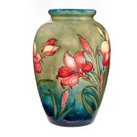 William Moorcroft, Large Freesia Bulbous Vase, C.1930