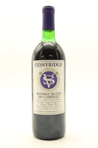 (1) 1987 Stonyridge Vineyard Larose, Waiheke Island