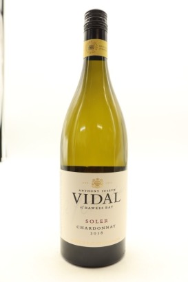 (1) 2018 Vidal Estate Soler Chardonnay, Hawke's Bay