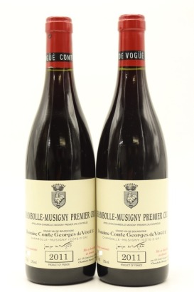 (2) 2011 Domaine Comte Georges de Vogue Chambolle-Musigny Premier Cru, Cote de Nuits [JR18]