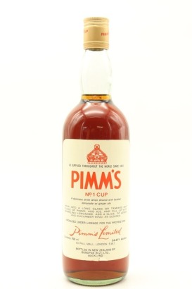 (1) Pimm's No. 1 Gin Cup Liqueur, England, 34.37% ABV, 750ml, Circa. 1960's