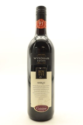 (1) 2008 George Wyndham Bin 555 Shiraz, South Eastern Australia