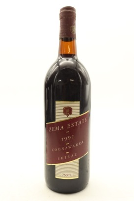 (1) 1991 Zema Estate Shiraz, Coonawarra