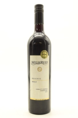 (1) 2012 Mills Reef Reserve Merlot, Gimblett Gravels