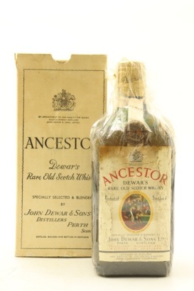 (1) Dewar's Ancestor Rare Old Blended Scotch Whisky, 70 Proof, Approx. 700ml, Circa. 1960's (GB)