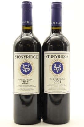 (2) 2021 Stonyridge Vineyard Larose, Waiheke Island