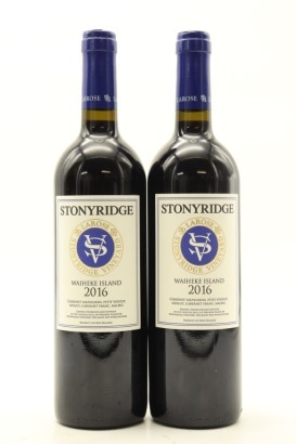 (2) 2016 Stonyridge Vineyard Larose, Waiheke Island