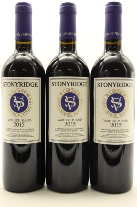 (3) 2015 Stonyridge Vineyard Larose, Waiheke Island