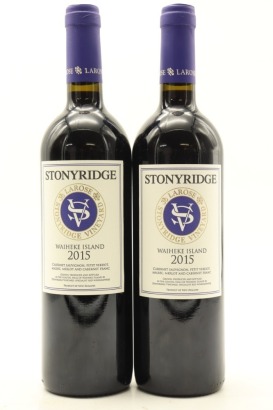 (2) 2015 Stonyridge Vineyard Larose, Waiheke Island