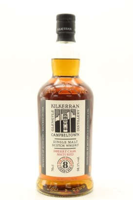 (1) Glengyle Distillery Kilkerran Sherry Cask Matured Cask Strength 8 Year Old 2022 Release Single Malt Scotch Whisky, 58.1% ABV