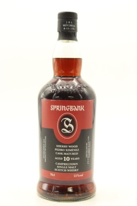 (1) Springbank Pedro Ximenez Cask Matured 10 Year Old Single Malt Scotch Whisky, 55% ABV