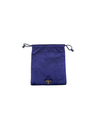 Prada, Purple Satin Drawstring Pouch