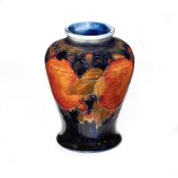 Early William Moorcroft Miniature Pomegranate Baluster Vase, C. 1920