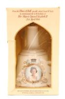 (1) 1986 Bell's Special Edition Celebration of the 60th Birthday of Her Majesty Queen Elizabeth II on 21st April 1986 in Ceramic Decanter 500ml (GB)