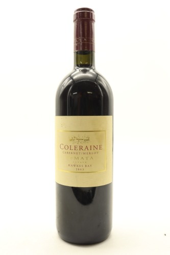 (1) 2003 Te Mata Estate Coleraine, Hawke's Bay