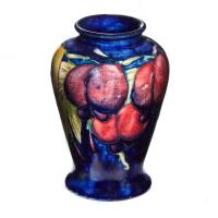 William Moorcroft Miniature Wisteria Baluster Vase, C.1935