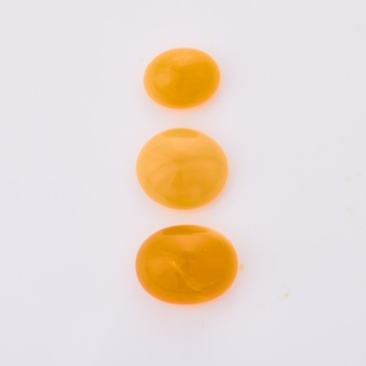 Parcel of Three, Loose, 35.60ct Orange Mexican Fire Opals