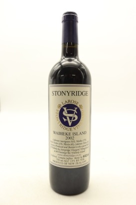 (1) 2002 Stonyridge Vineyard Larose, Waiheke Island