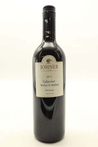 (1) 2013 Johner Estate Cabernet - Merlot - Malbec, Wairarapa