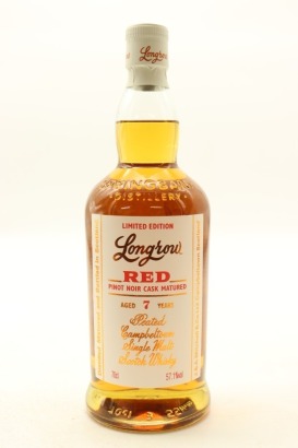 (1) Longrow 'Red' Limited Edition Pinot Noir Casks Peated 7 Year Old Single Malt Scotch Whisky, 57.1% ABV