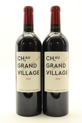 (2) 2018 Chateau Grand Village, Bordeaux