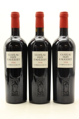 (3) 2009 Chateau Peby Faugeres, Saint-Emilion Grand Cru