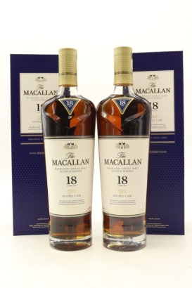 (2) The Macallan Double Cask 18 Year Old 2022 Release Single Malt Scotch Whisky, 43% ABV
